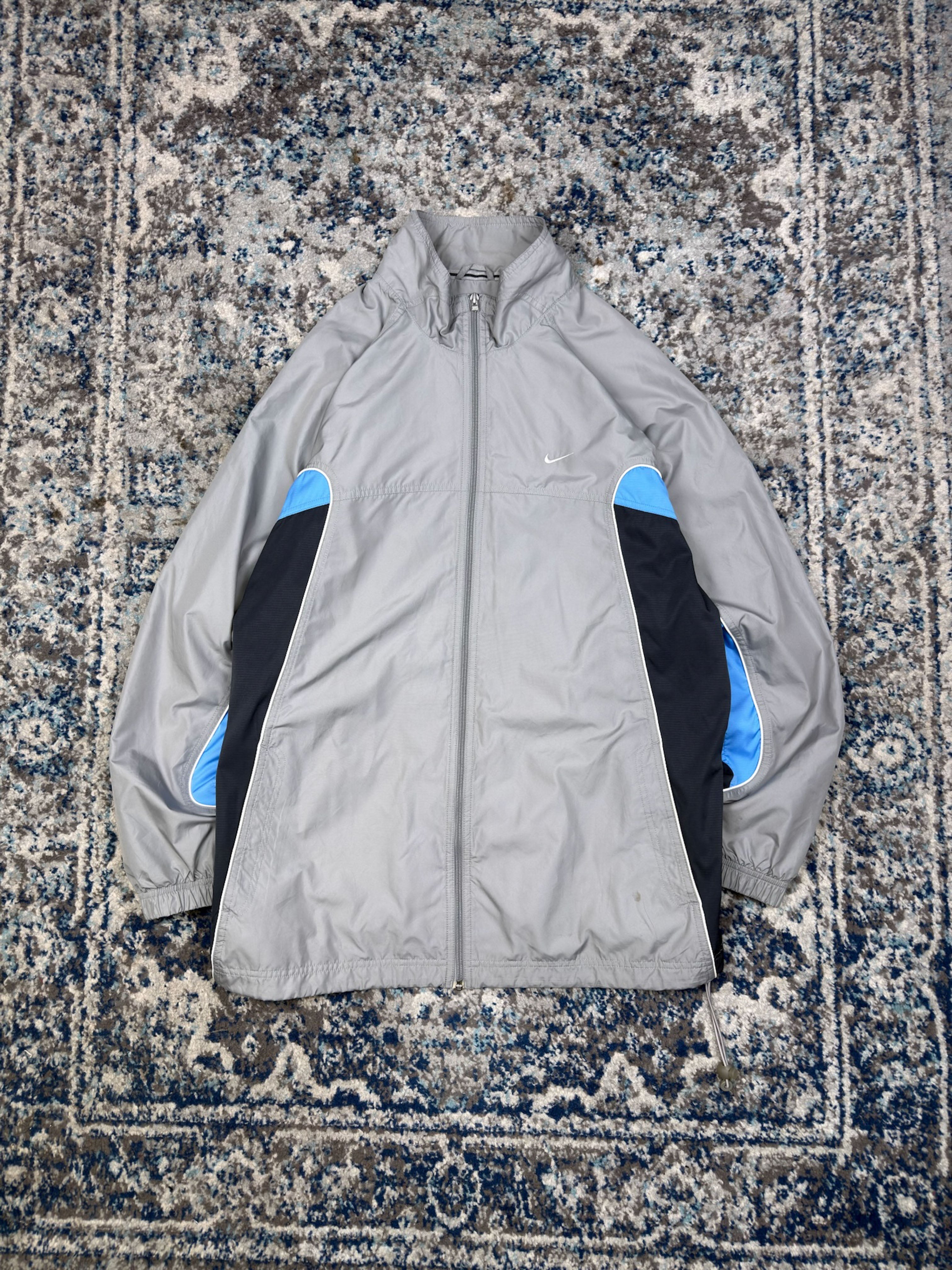 Vintage Nike Embroidered Mini Swoosh Full Zip Windbreaker Jacket Size XL
