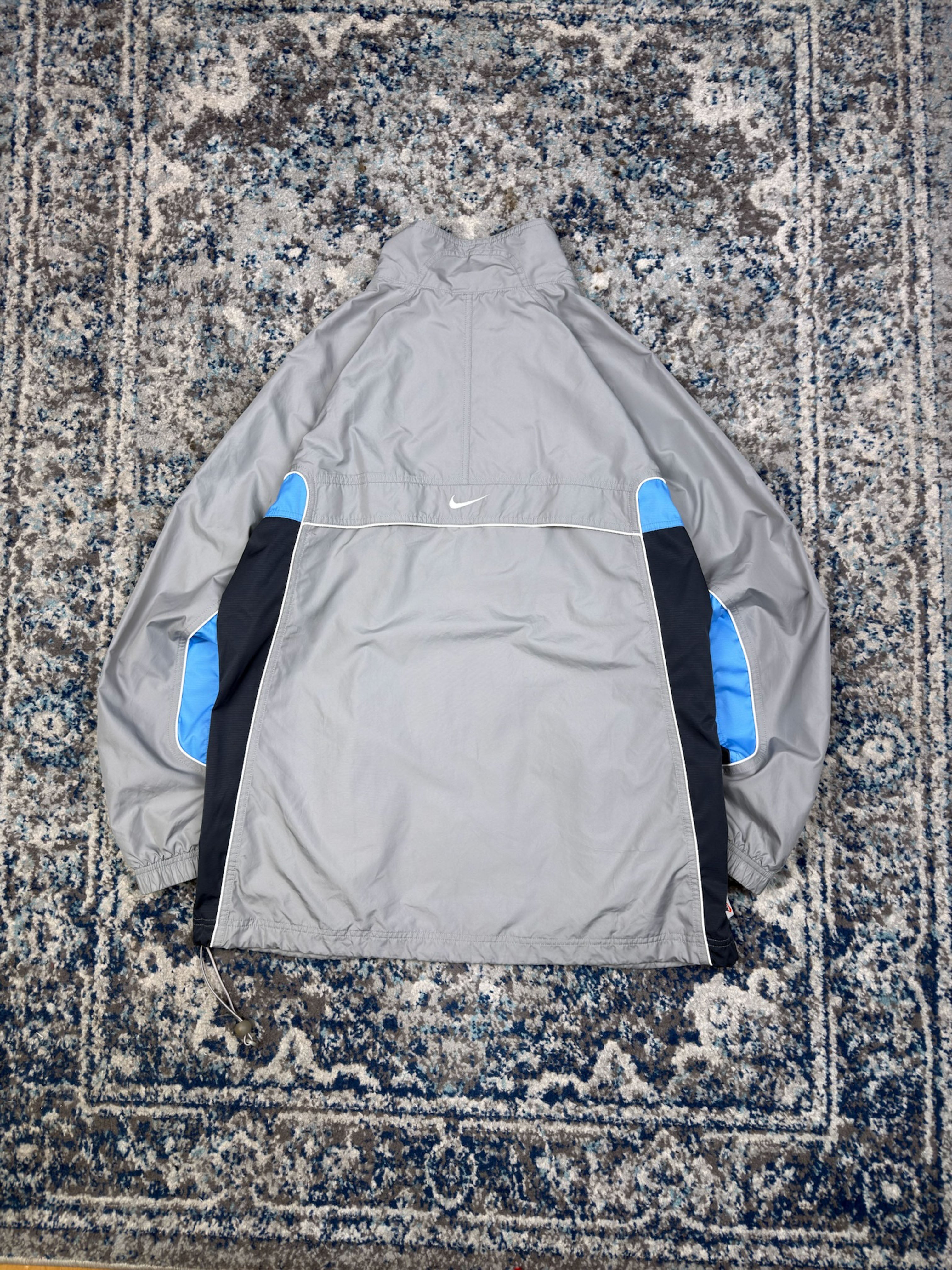 Vintage Nike Embroidered Mini Swoosh Full Zip Windbreaker Jacket Size XL