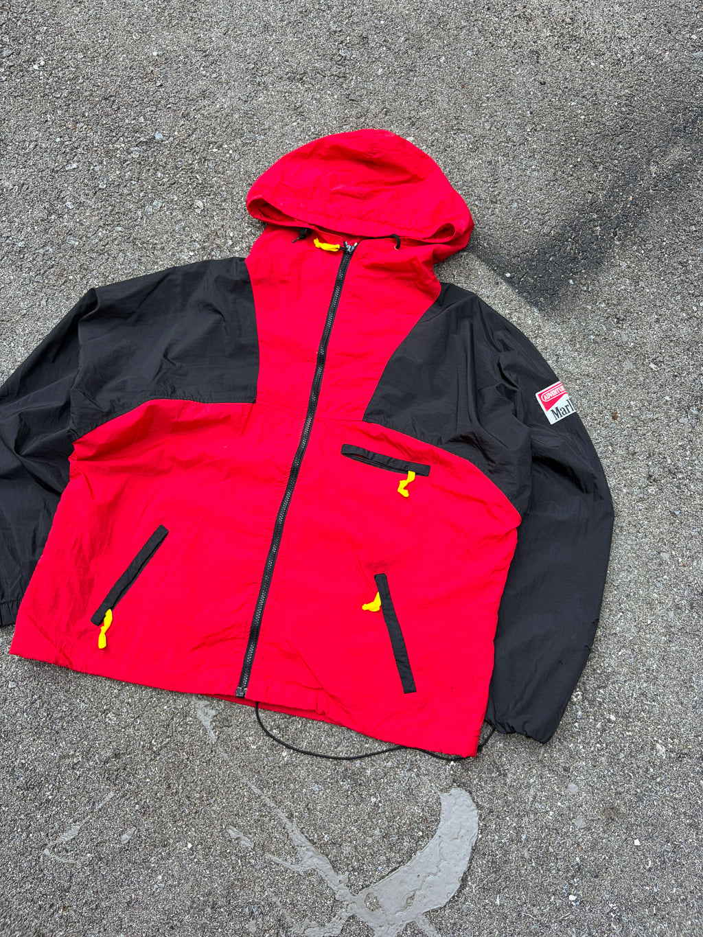 Vintage 90s Marlboro Adventure Team Full Zip Windbreaker Jacket Size Large