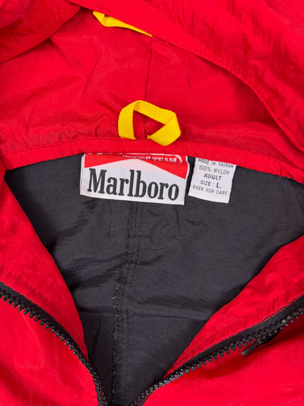 Vintage 90s Marlboro Adventure Team Full Zip Windbreaker Jacket Size Large
