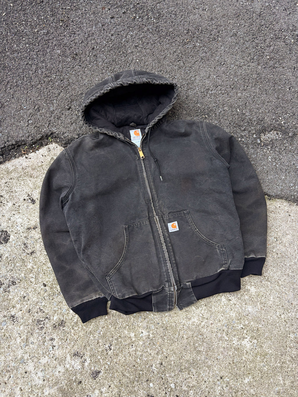 Womens Carhartt Canvas Workwear Insulated Active Jacket WJ130 BLK Size Medium