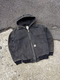 Womens Carhartt Canvas Workwear Insulated Active Jacket WJ130 BLK Size Medium