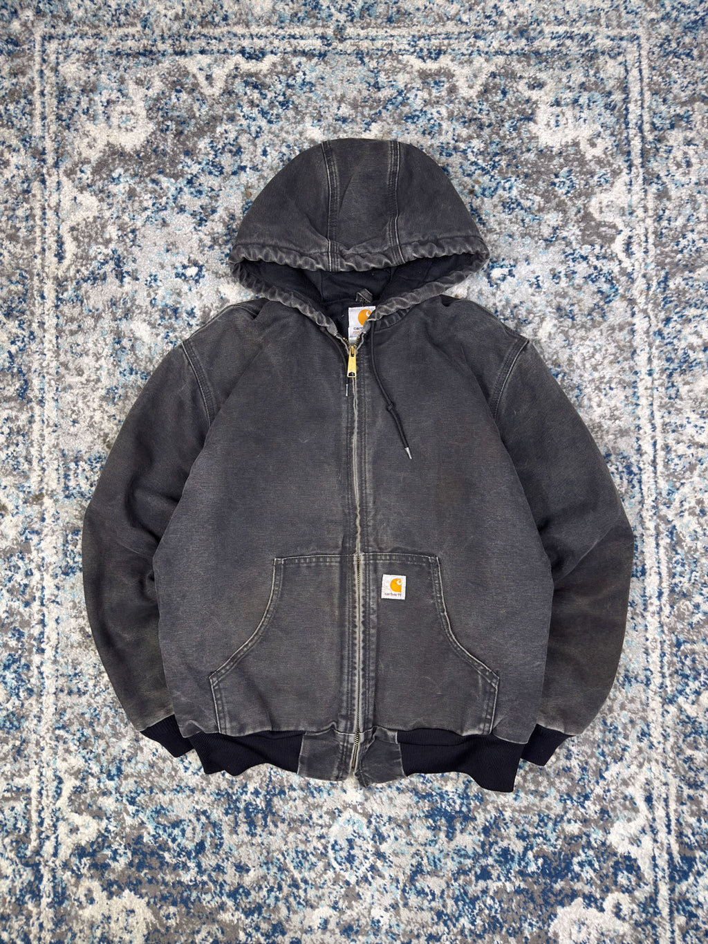 Womens Carhartt Canvas Workwear Insulated Active Jacket WJ130 BLK Size Medium