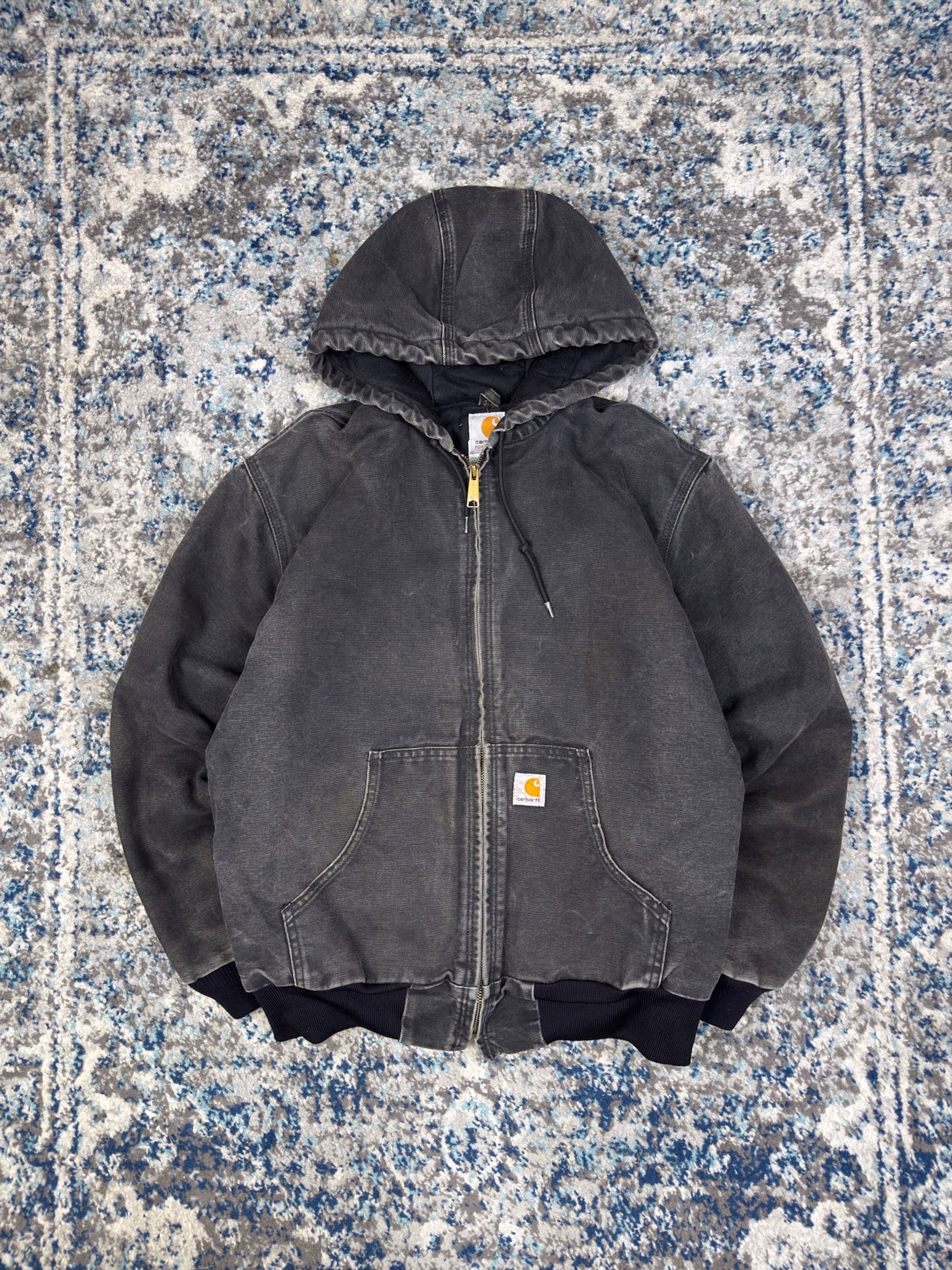 Womens Carhartt Canvas Workwear Insulated Active Jacket WJ130 BLK Size Medium