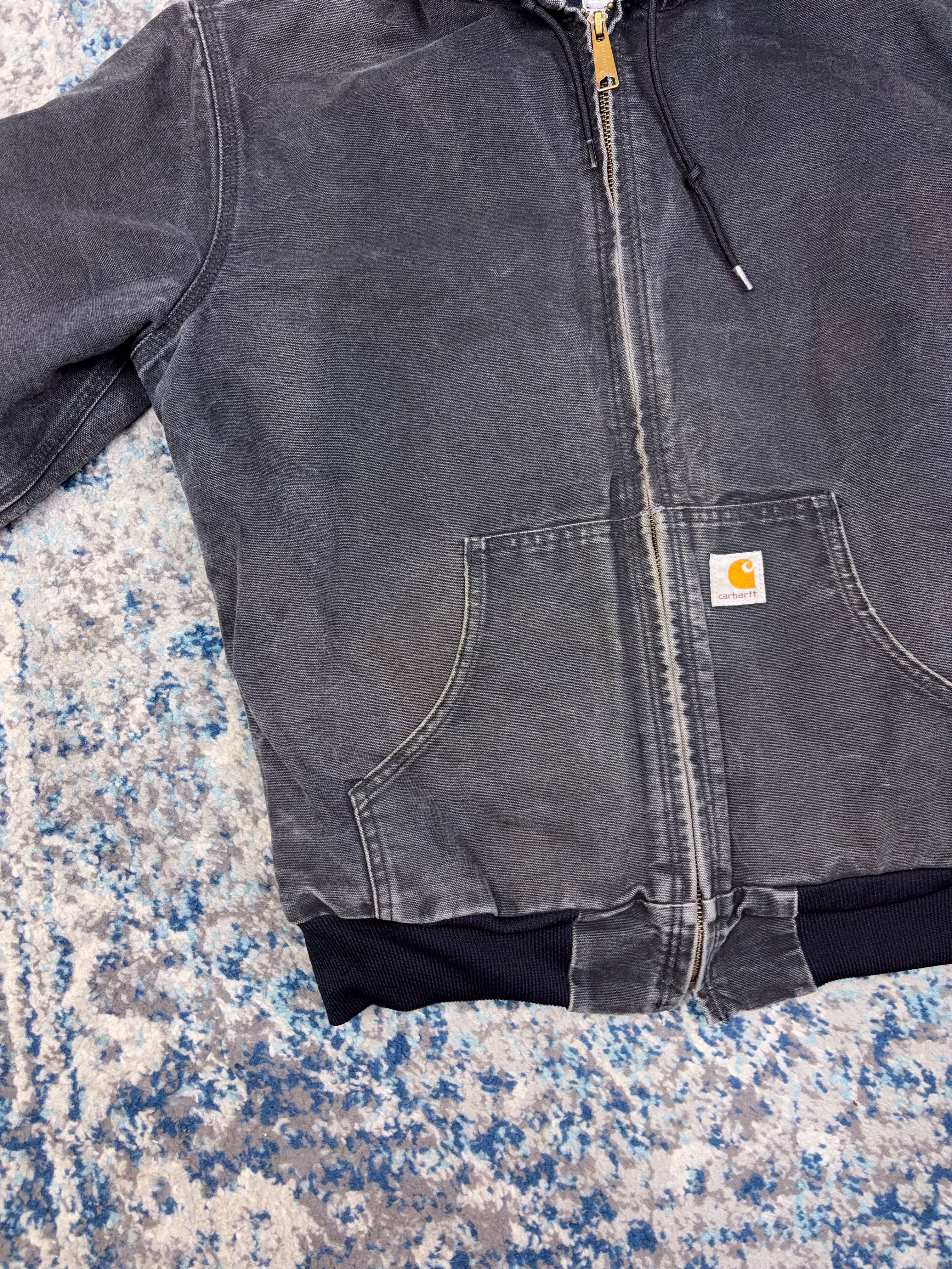 Womens Carhartt Canvas Workwear Insulated Active Jacket WJ130 BLK Size Medium