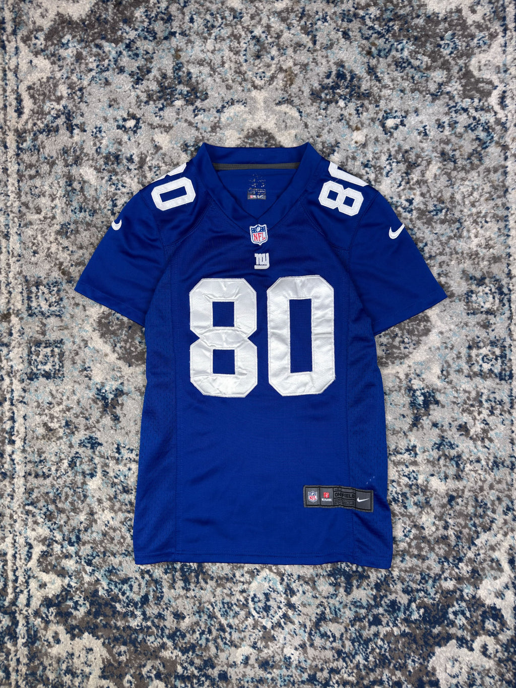 Vintage Victor Cruz #80 New York Giants NFL Nike Football Jersey Size Medium YOUTH