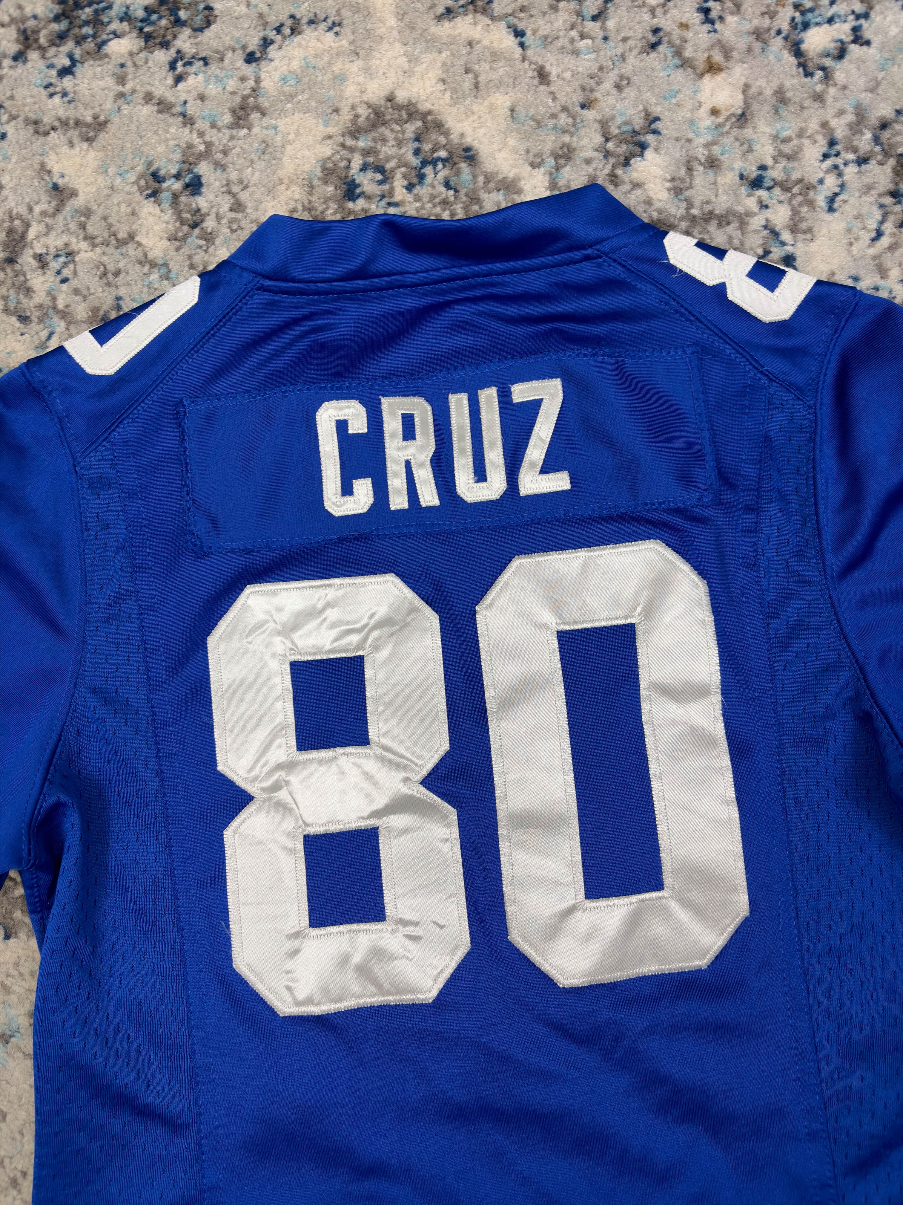 Vintage Victor Cruz #80 New York Giants NFL Nike Football Jersey Size Medium YOUTH