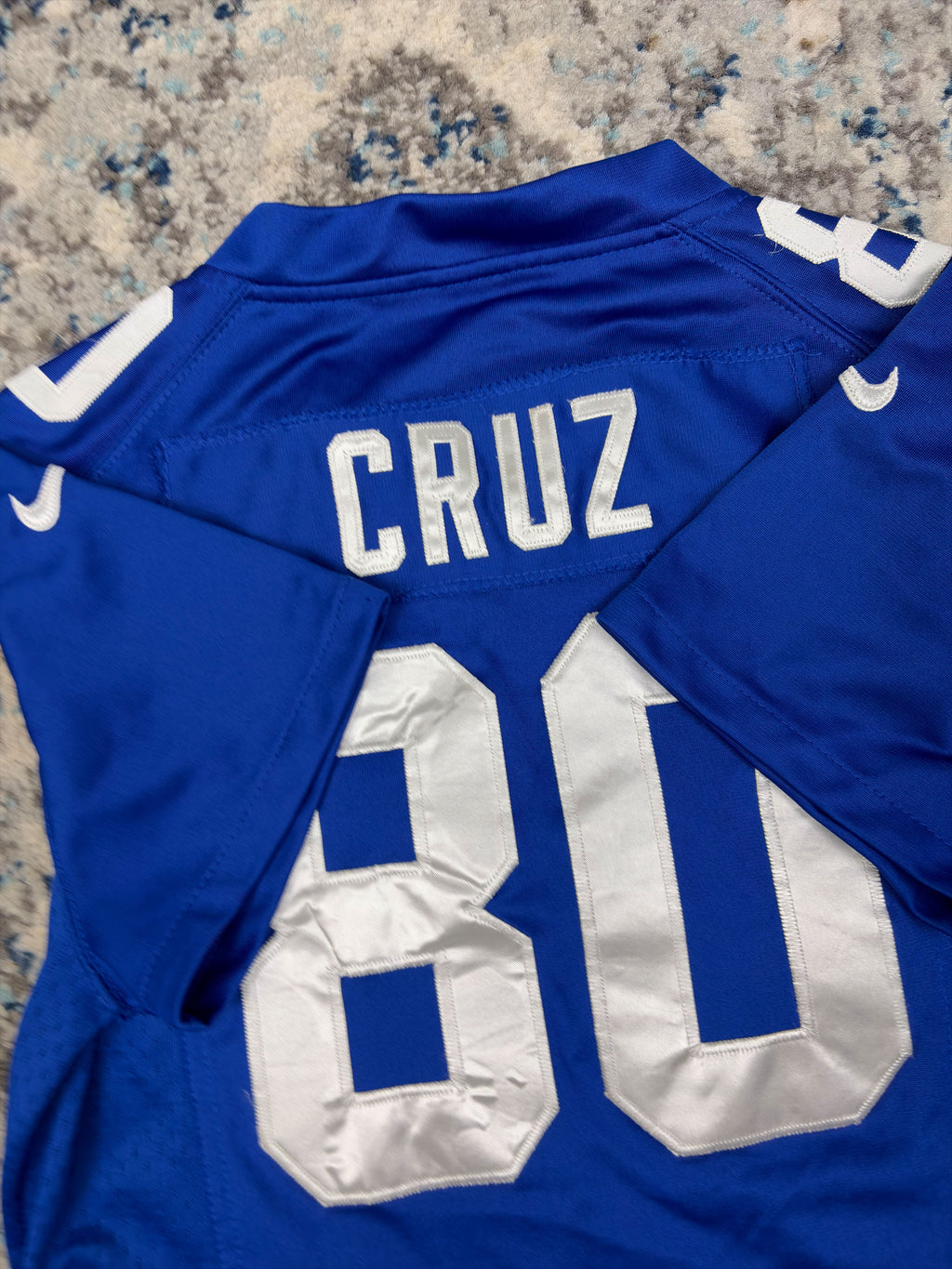 Vintage Victor Cruz #80 New York Giants NFL Nike Football Jersey Size Medium YOUTH