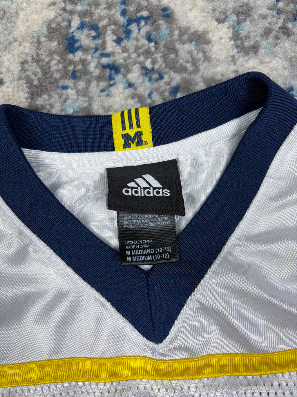 Vintage Michigan Wolverines #1 NCAA Adidas Football Jersey Size M(10-12) YOUTH