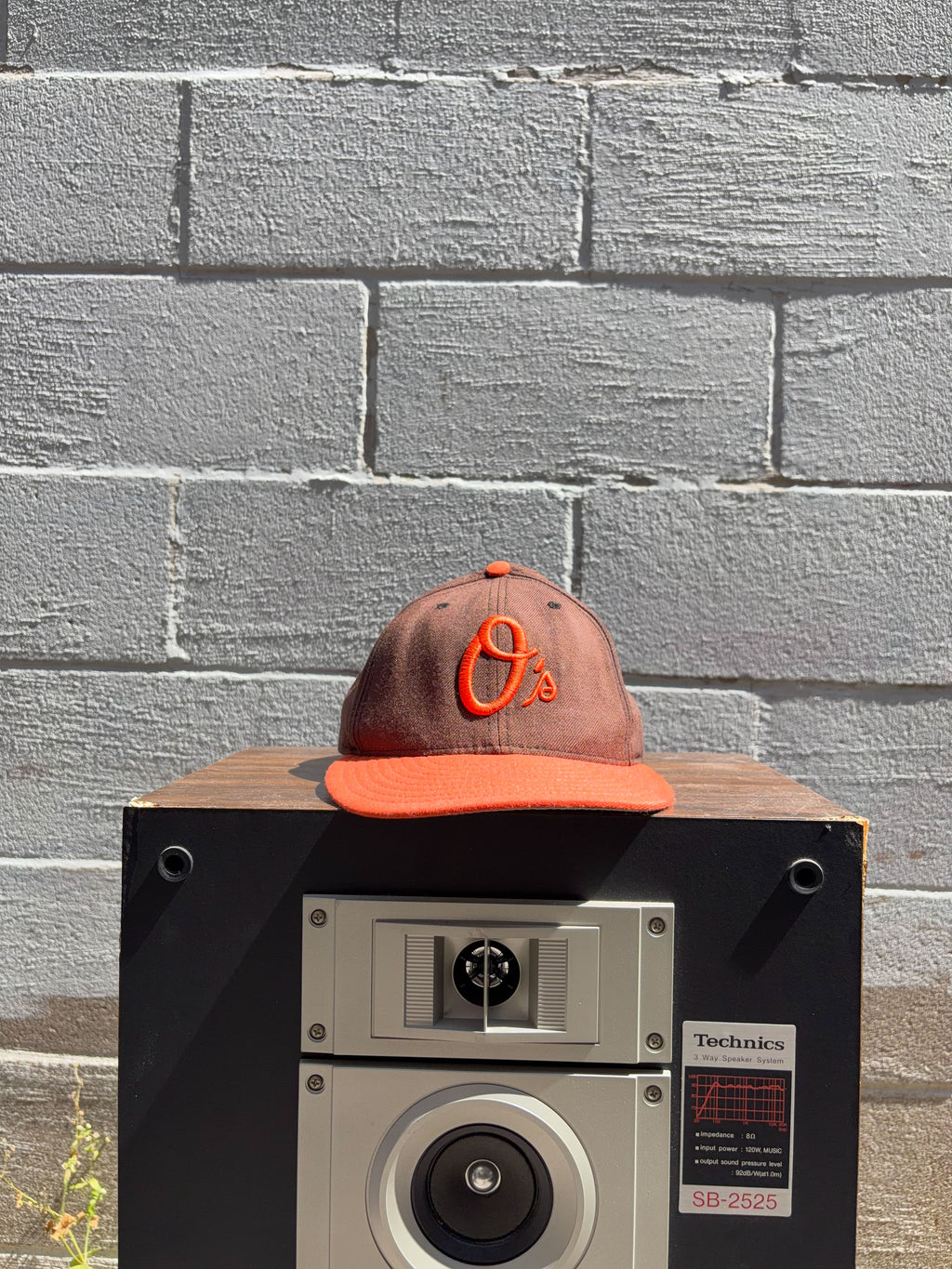 Vintage Baltimore Orioles MLB Embroidered Logo New Era Fitted Hat Size 7 3/4