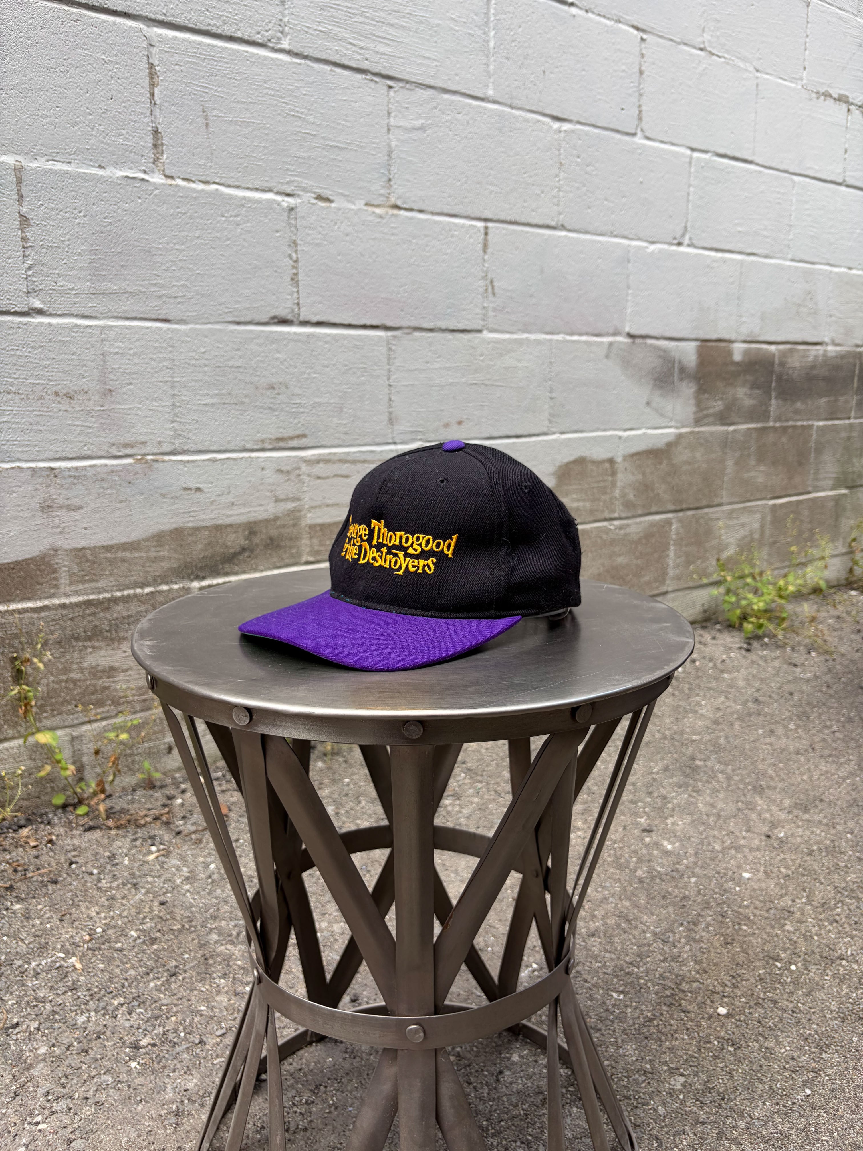 Vintage George Thorogood & The Destroyers Embroidered Logo Snapback Hat OSFA