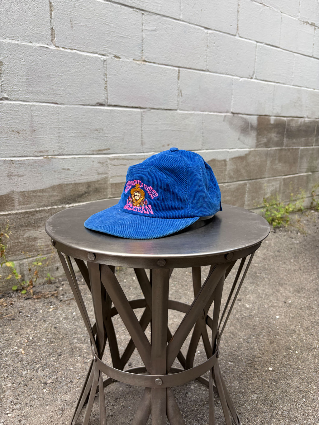 Vintage The Good, Bad & Ugly Embroidered Spellout Corduroy Flexfit Hat OSFA