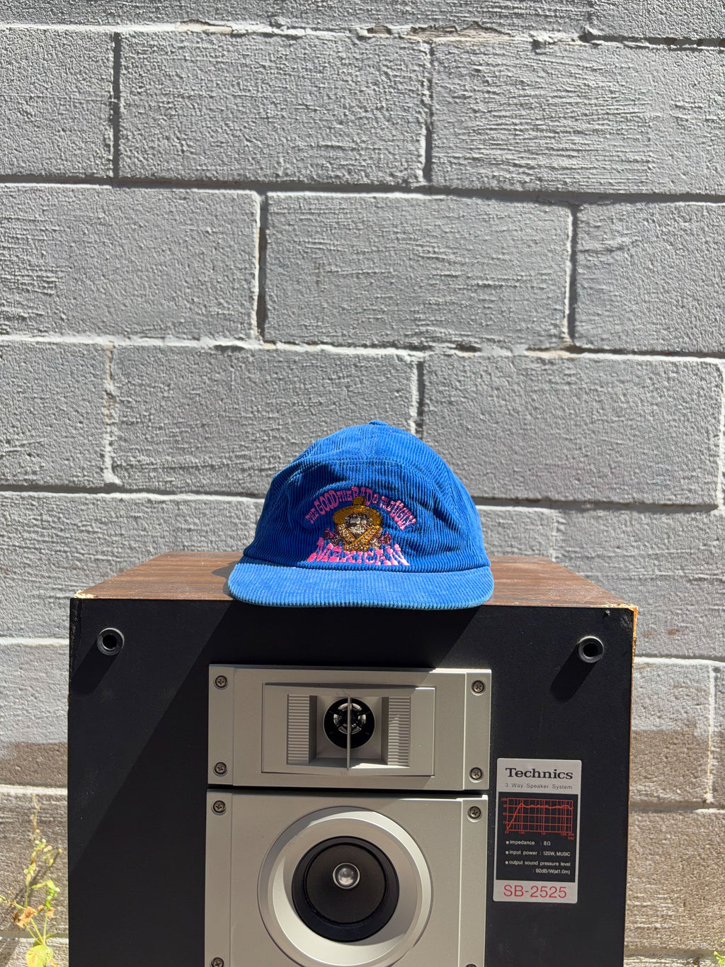 Vintage The Good, Bad & Ugly Embroidered Spellout Corduroy Flexfit Hat OSFA