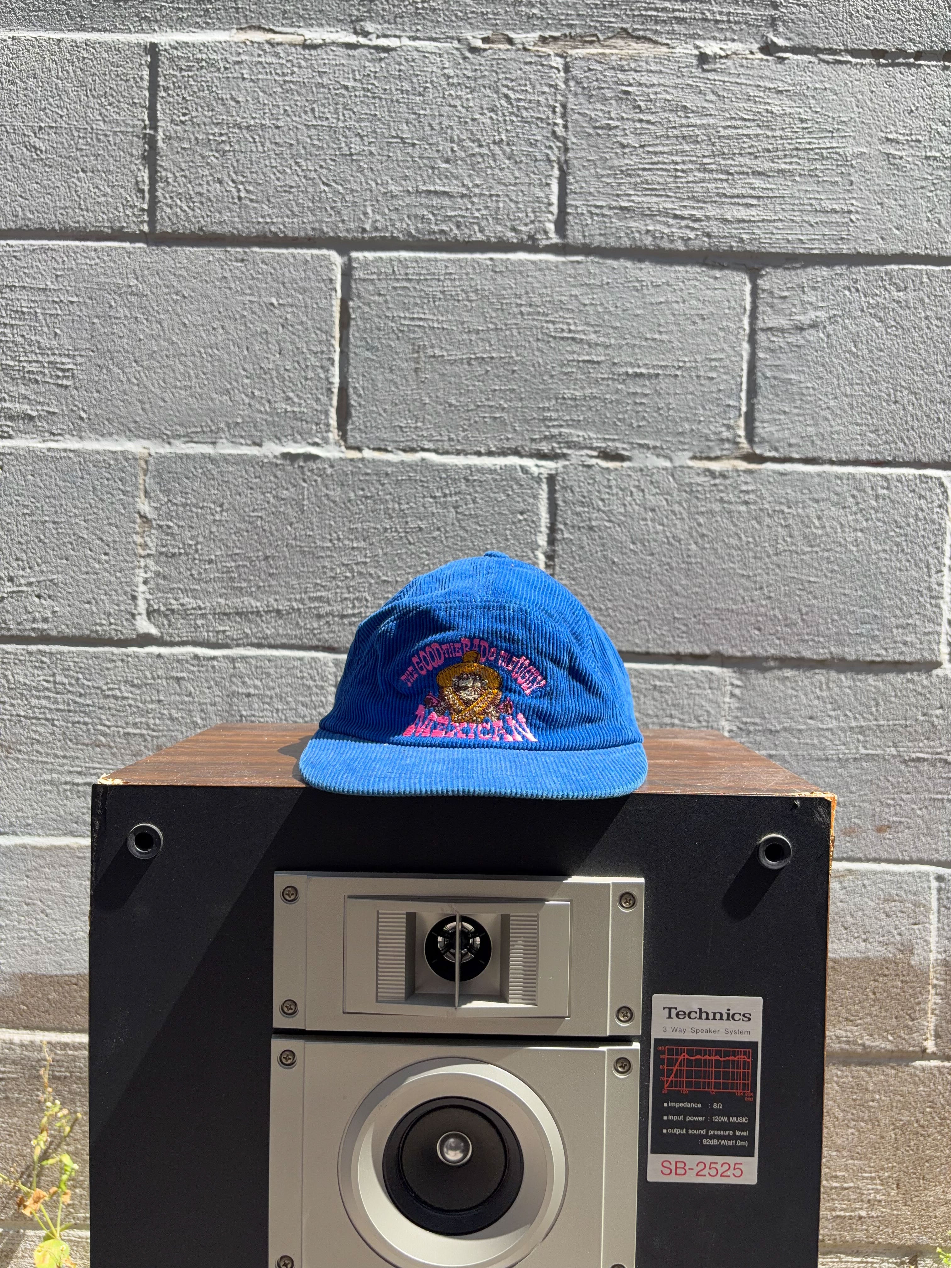 Vintage The Good, Bad & Ugly Embroidered Spellout Corduroy Flexfit Hat OSFA