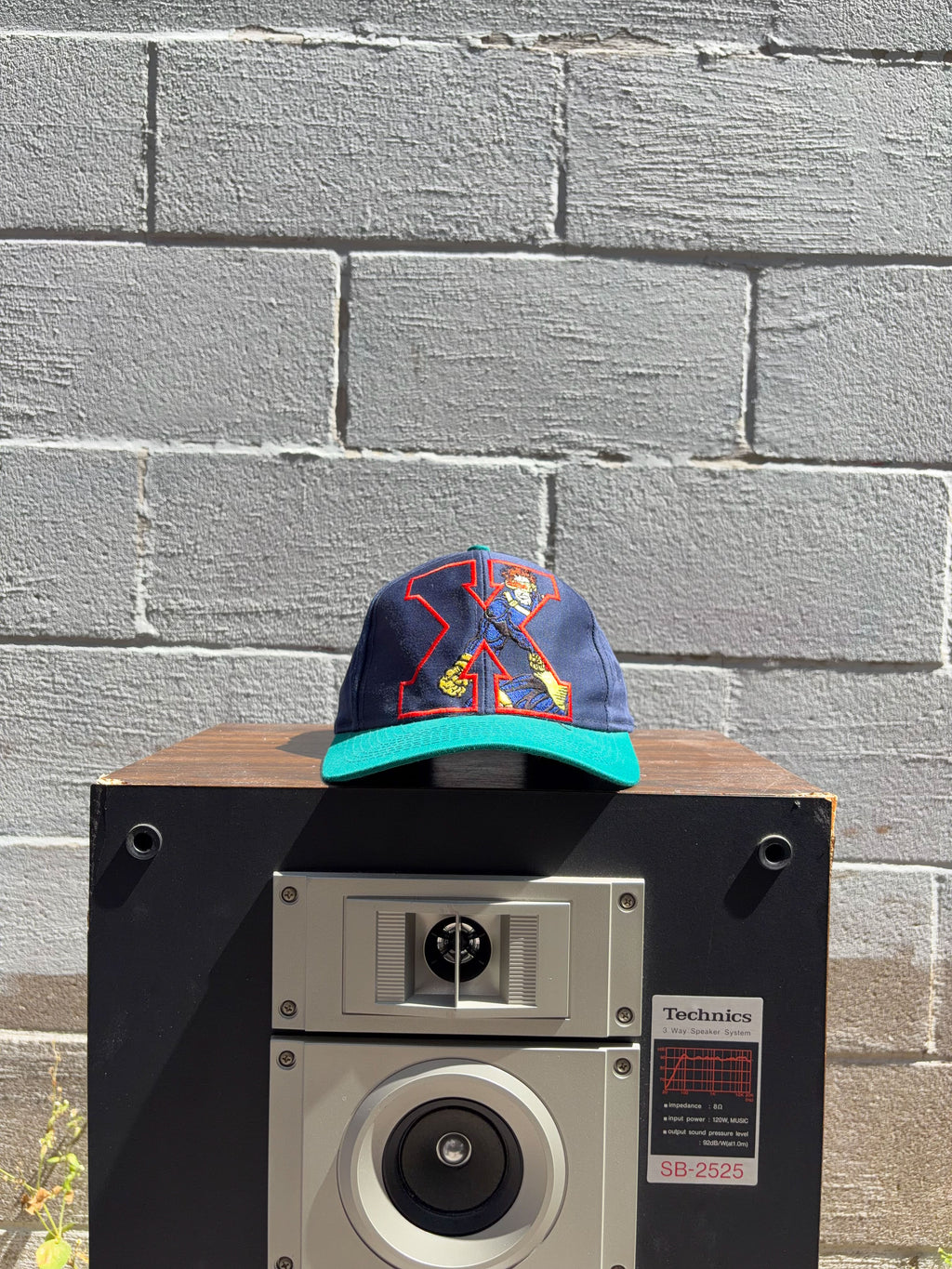 Vintage 90s Marvel X-Men Mutant Gear Embroidered Logo Snapback Hat OSFA