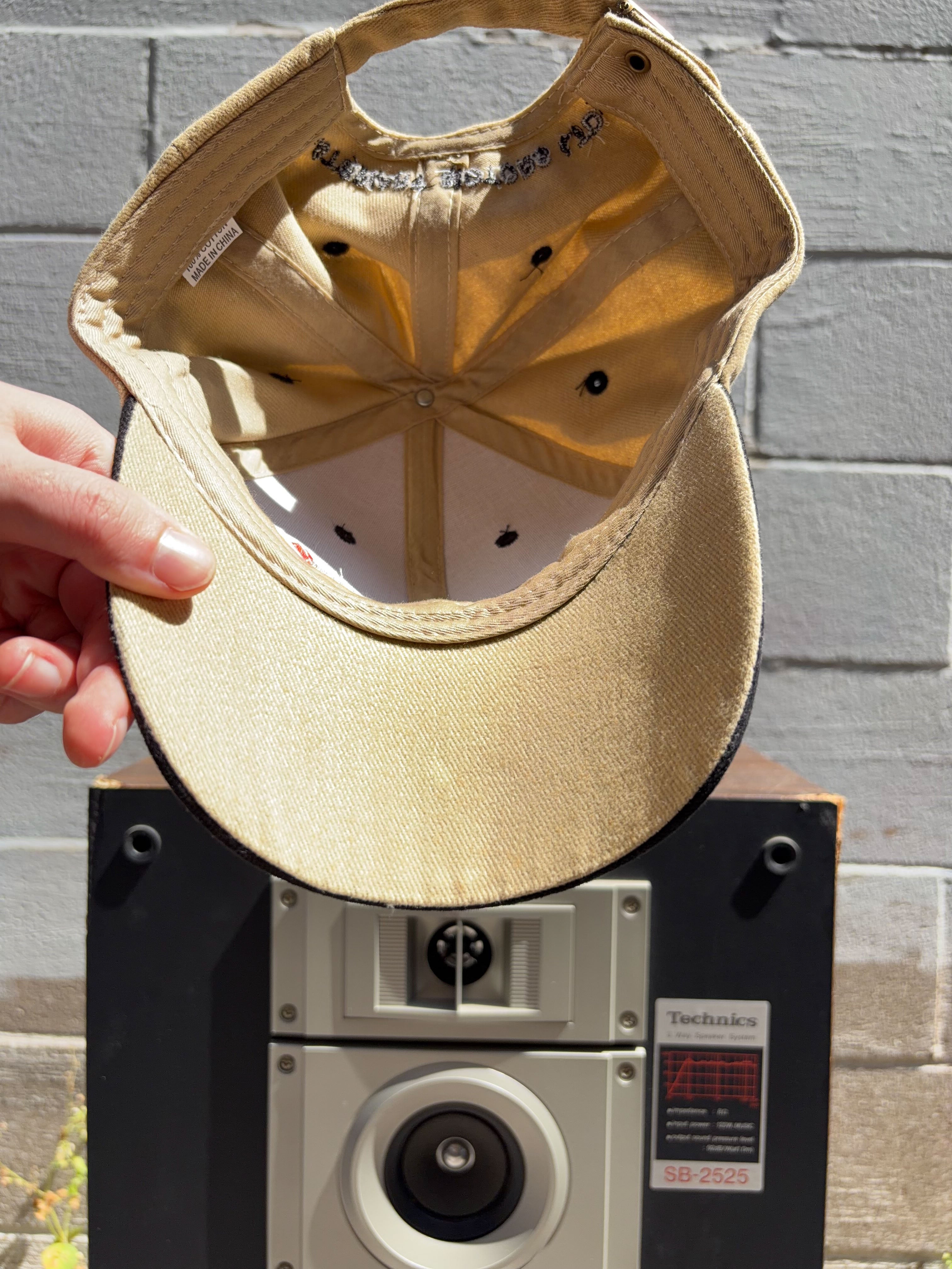Vintage Dodge Embroidered Spellout Logo Two Tone Strapback Hat OSFA