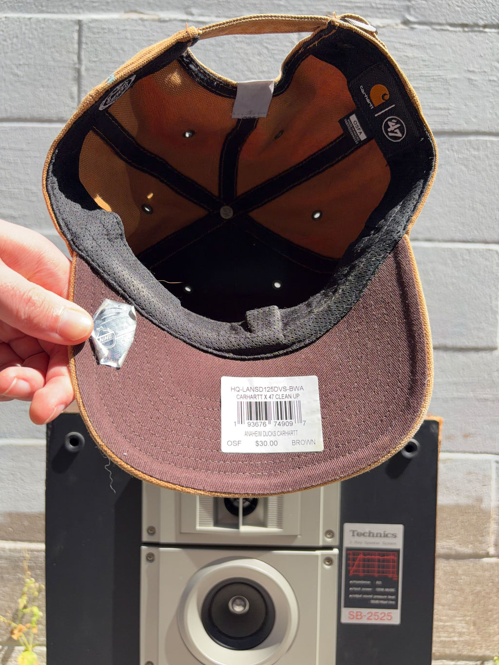 Carhartt Anaheim Ducks NHL Embroidered '47 Strapback Hat OSFA