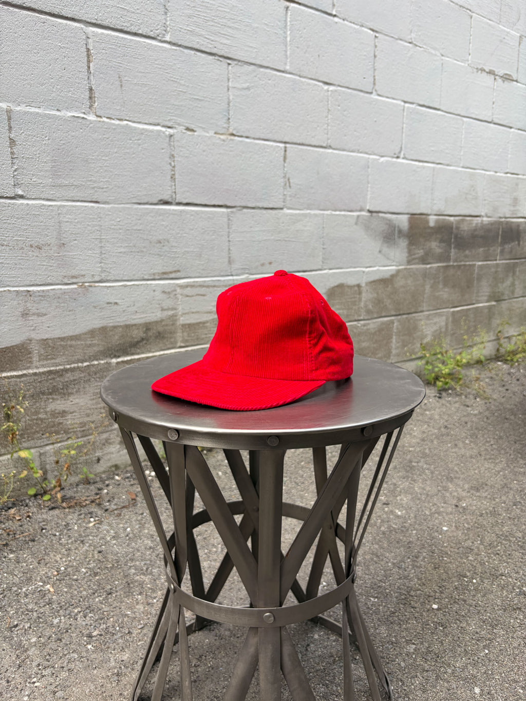 Vintage 90s Blank Corduroy Snapback Hat OSFA