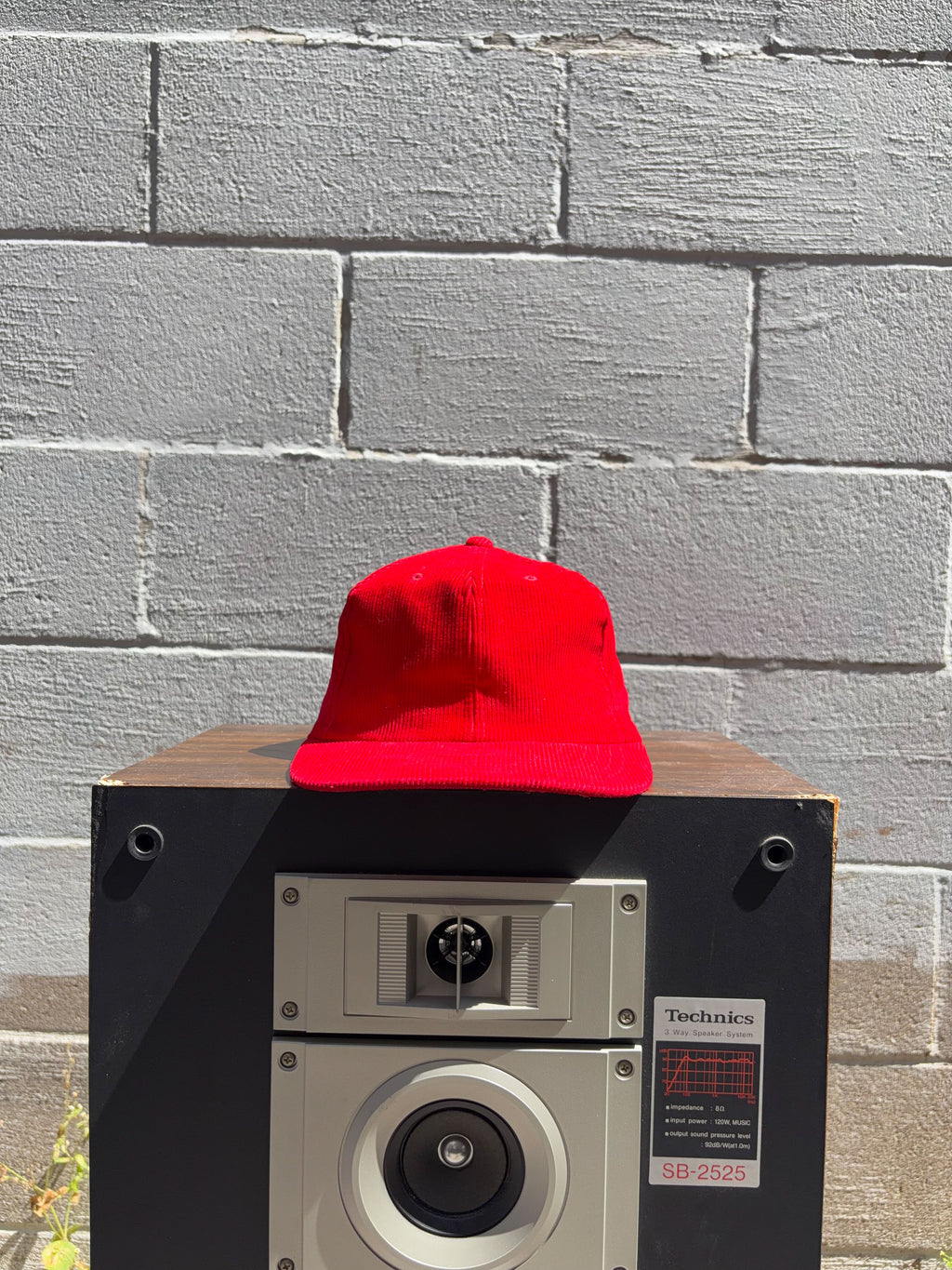 Vintage 90s Blank Corduroy Snapback Hat OSFA