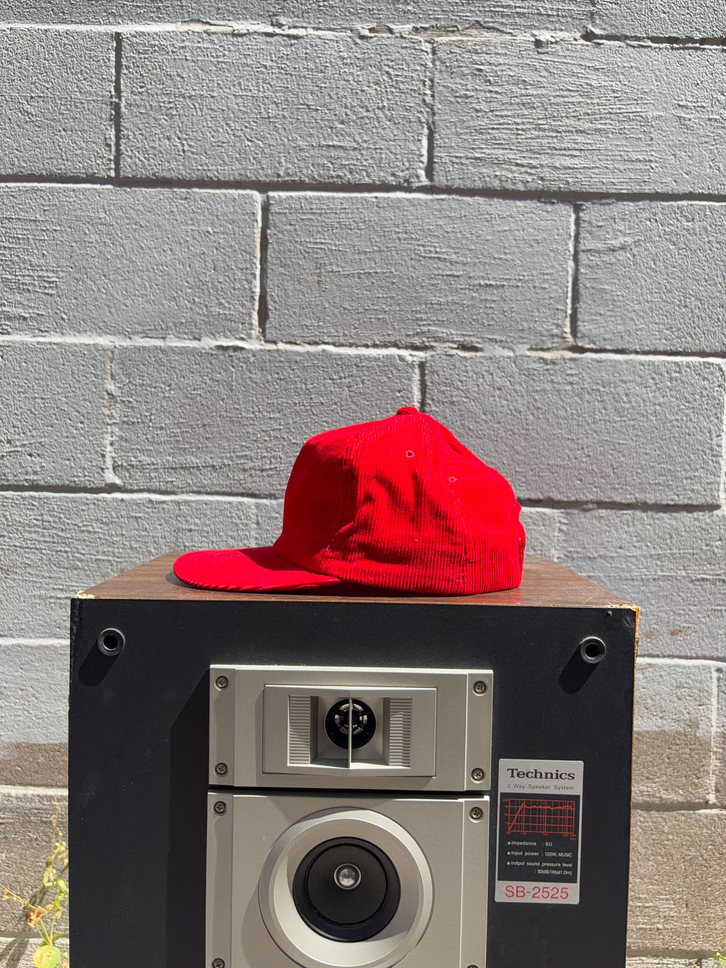 Vintage 90s Blank Corduroy Snapback Hat OSFA