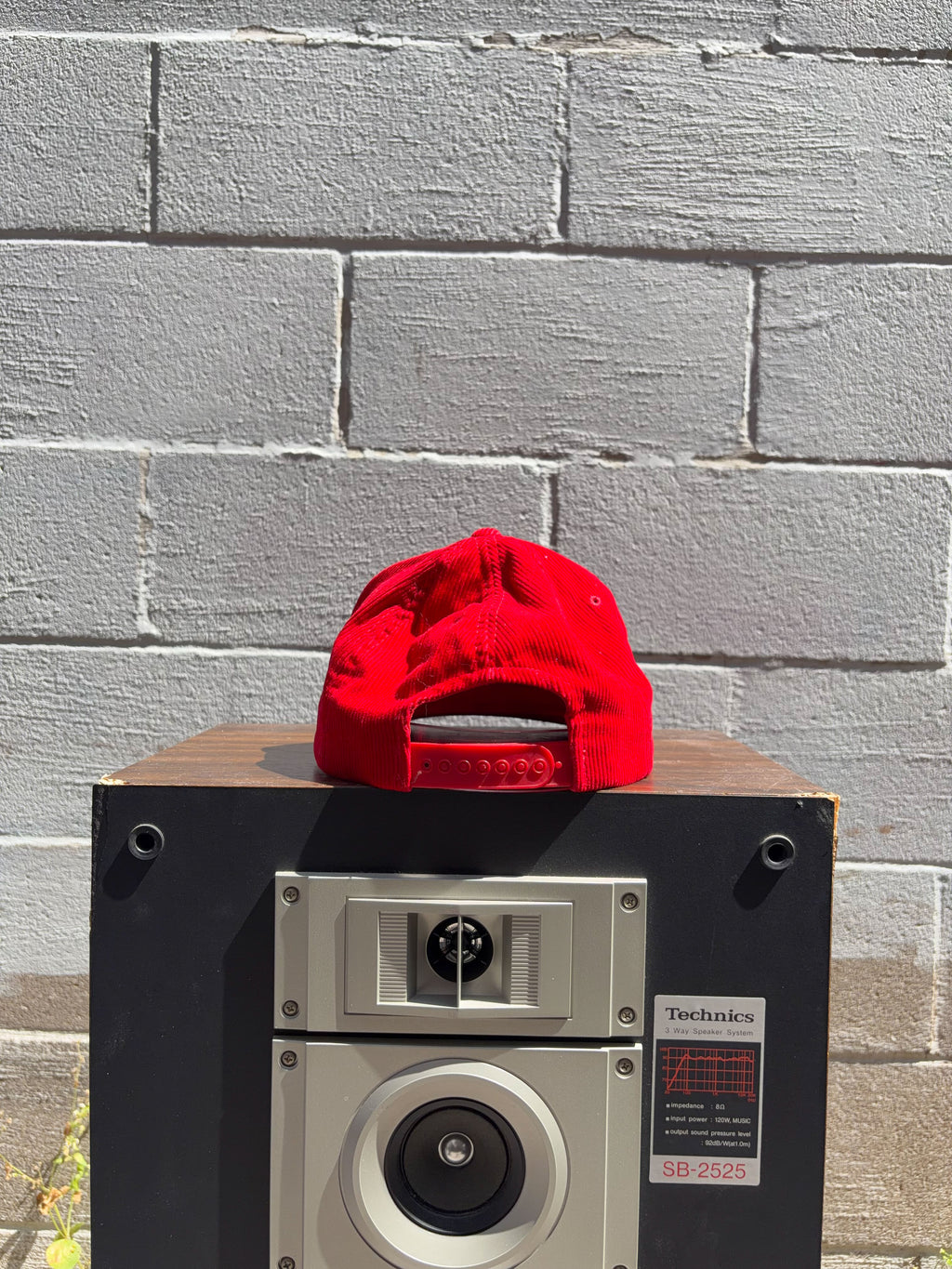 Vintage 90s Blank Corduroy Snapback Hat OSFA