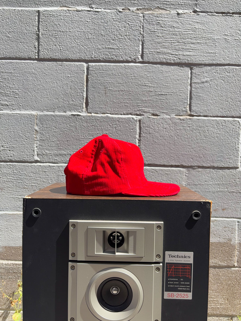 Vintage 90s Blank Corduroy Snapback Hat OSFA