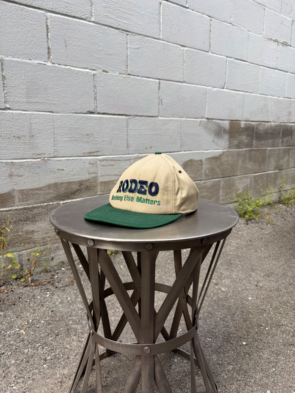 Vintage 90s Rodeo Nothing Else Matters Embroidered Spellout Snapback Hat OSFA