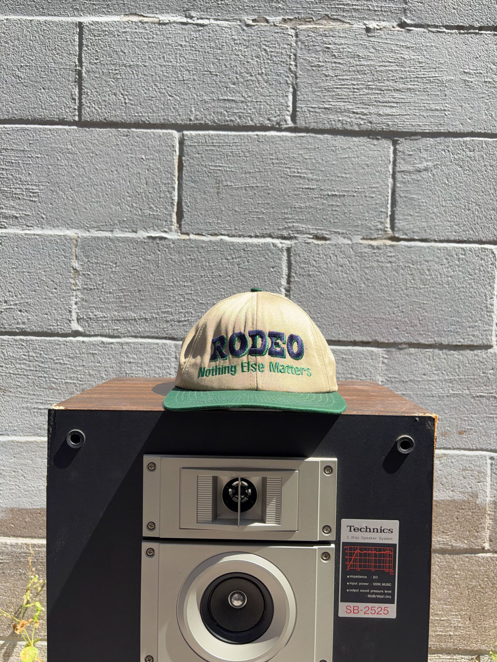 Vintage 90s Rodeo Nothing Else Matters Embroidered Spellout Snapback Hat OSFA