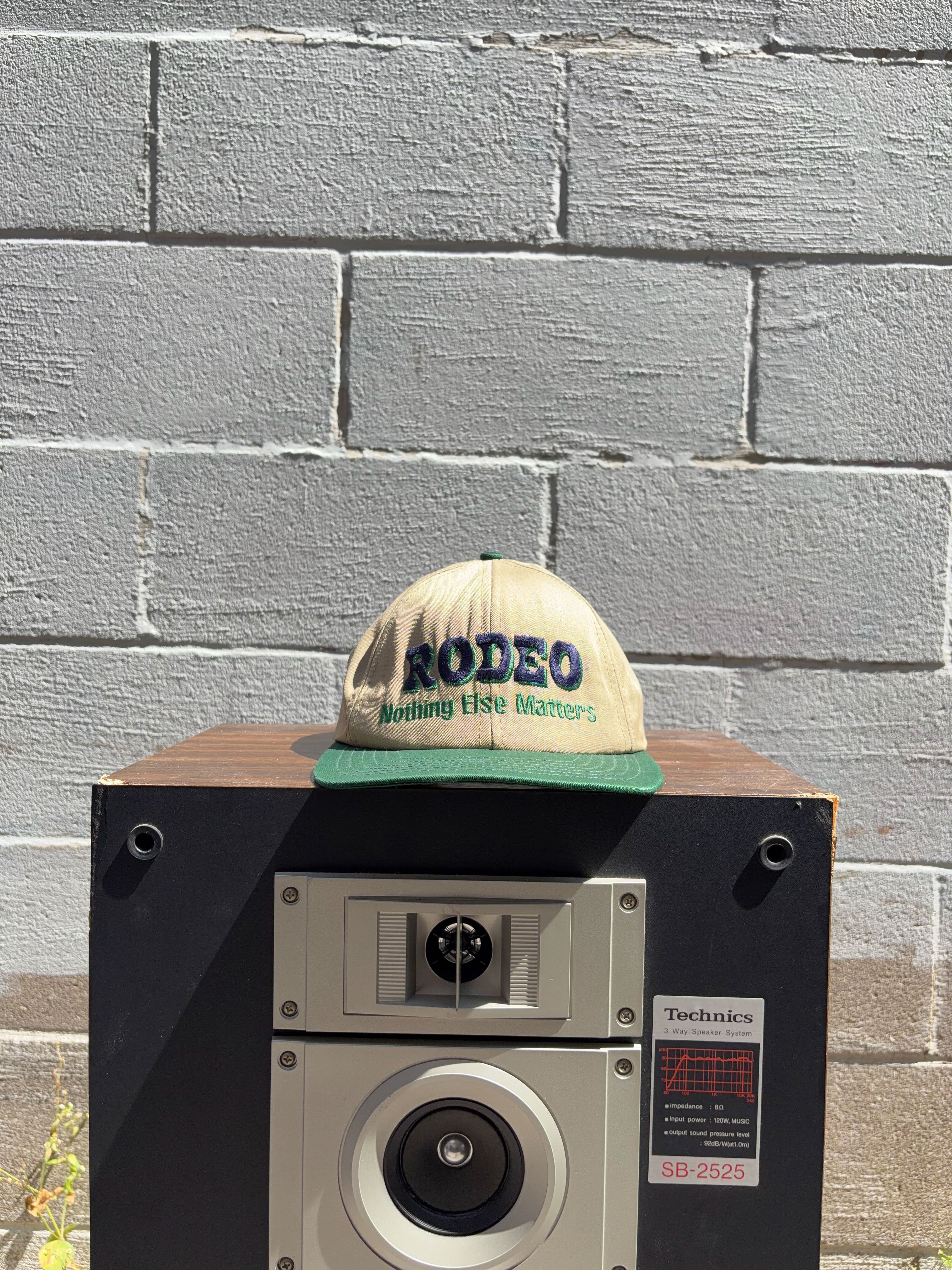 Vintage 90s Rodeo Nothing Else Matters Embroidered Spellout Snapback Hat OSFA
