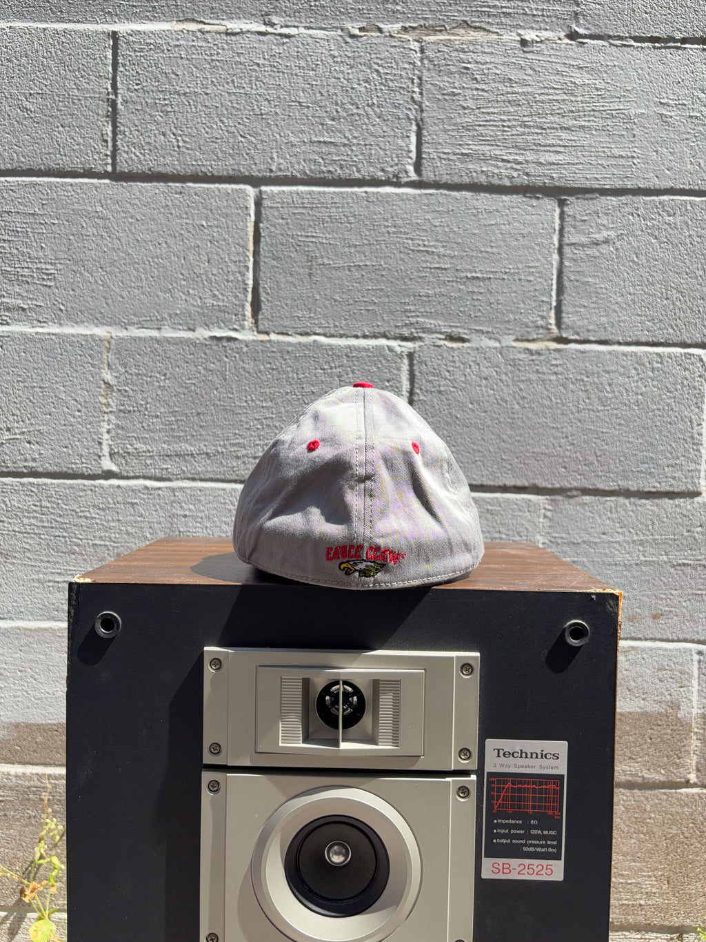 Vintage Lazer Sharp Eagle Claw Embroidered Logo Spelling Flexfit Hat OSFA