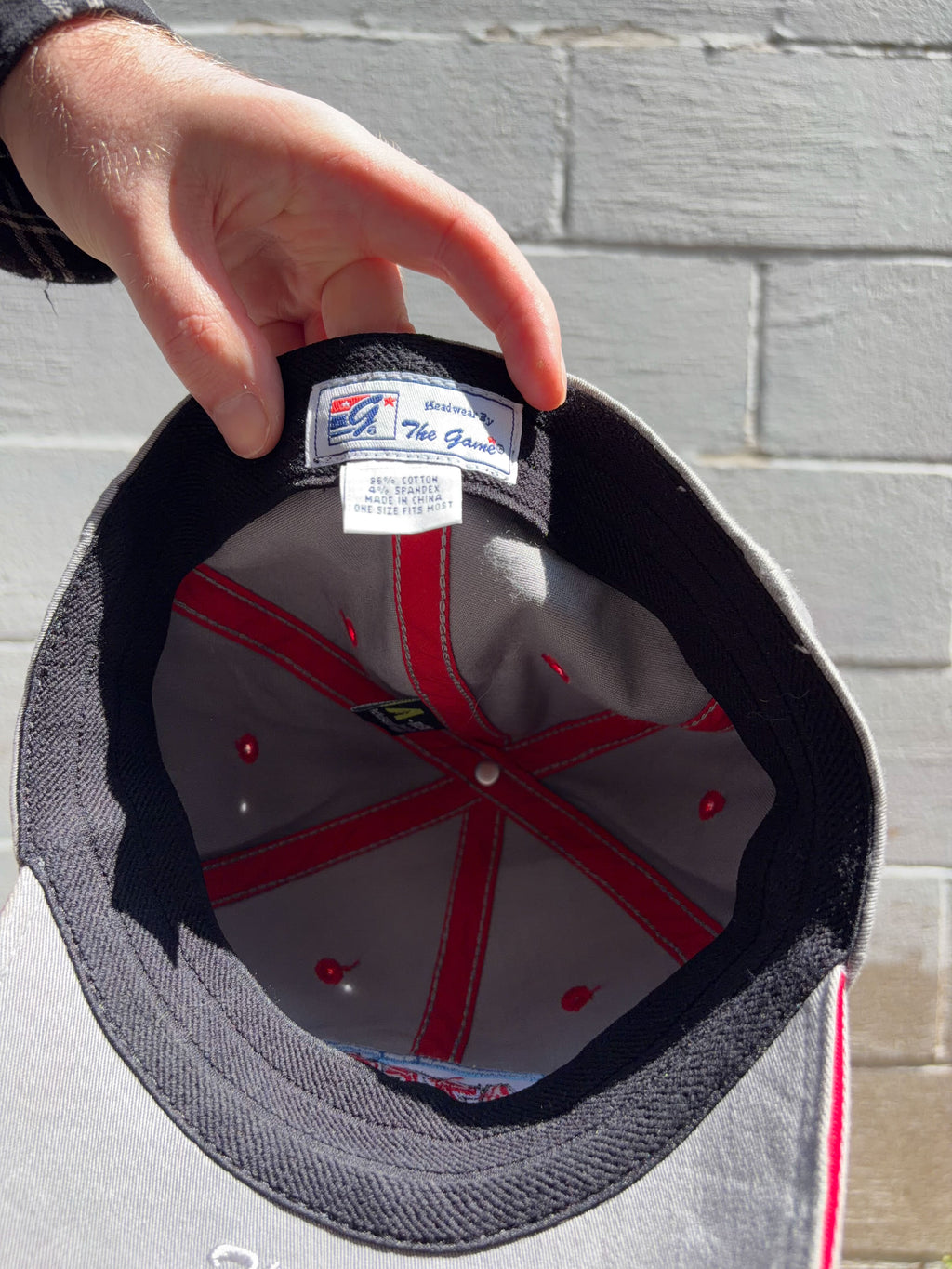 Vintage Lazer Sharp Eagle Claw Embroidered Logo Spelling Flexfit Hat OSFA