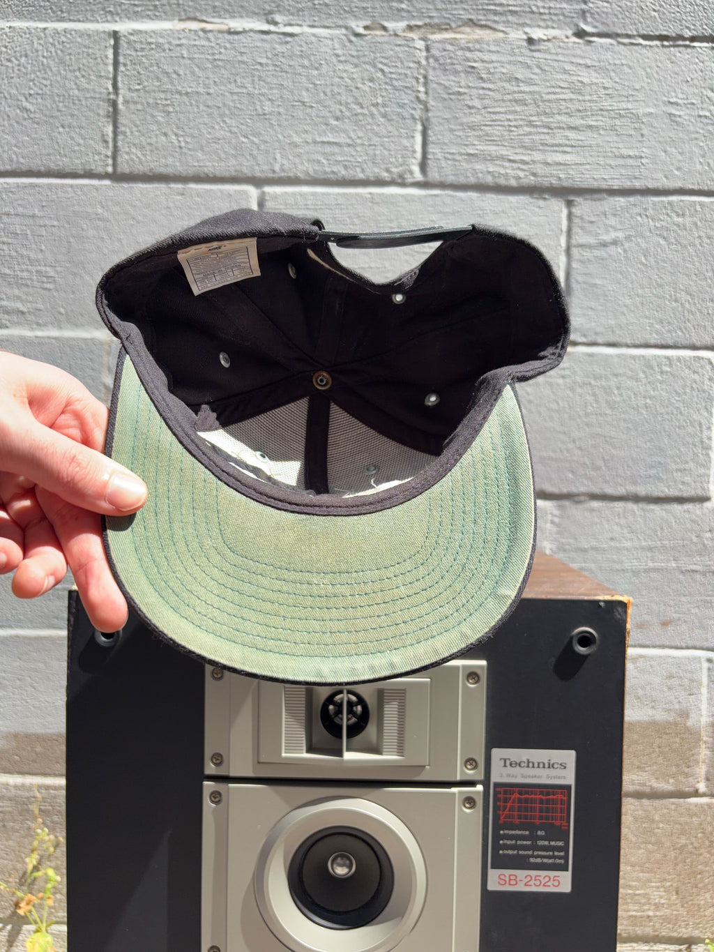 Vintage 90s Nike Embroidered Arc Spellout Snapback Hat OSFA
