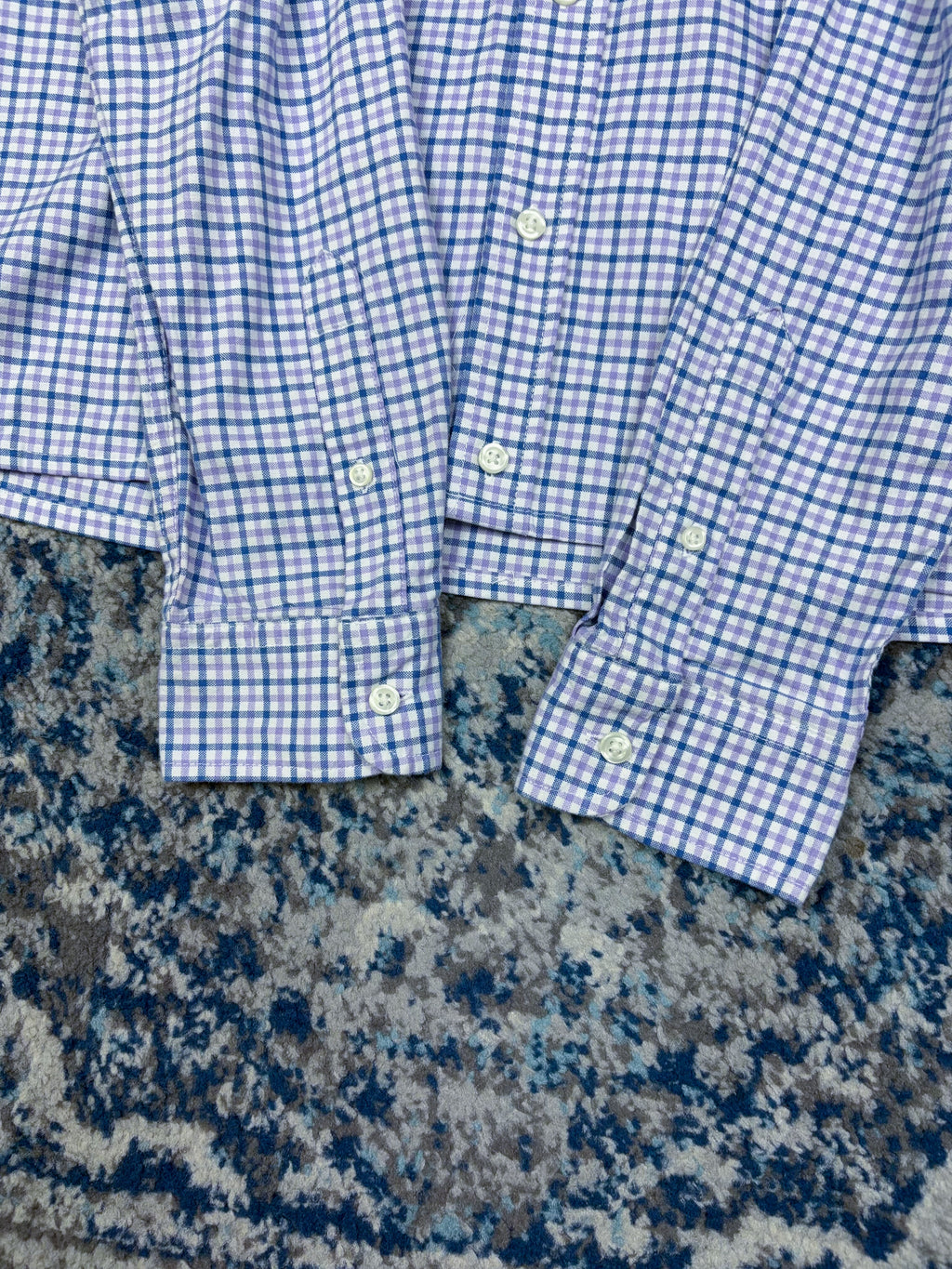 Chaps Ralph Lauren Embroidered Crest Long Sleeve Button Up Shirt Size Medium