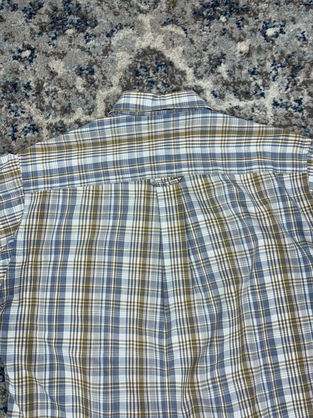 Vintage Andhurst Plaid Reworked Short Sleeve Button Up Shirt Size Medium