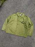 Vintage 90s USMC Stamped Logo Full Zip Military Reproduction Jacket Size XL