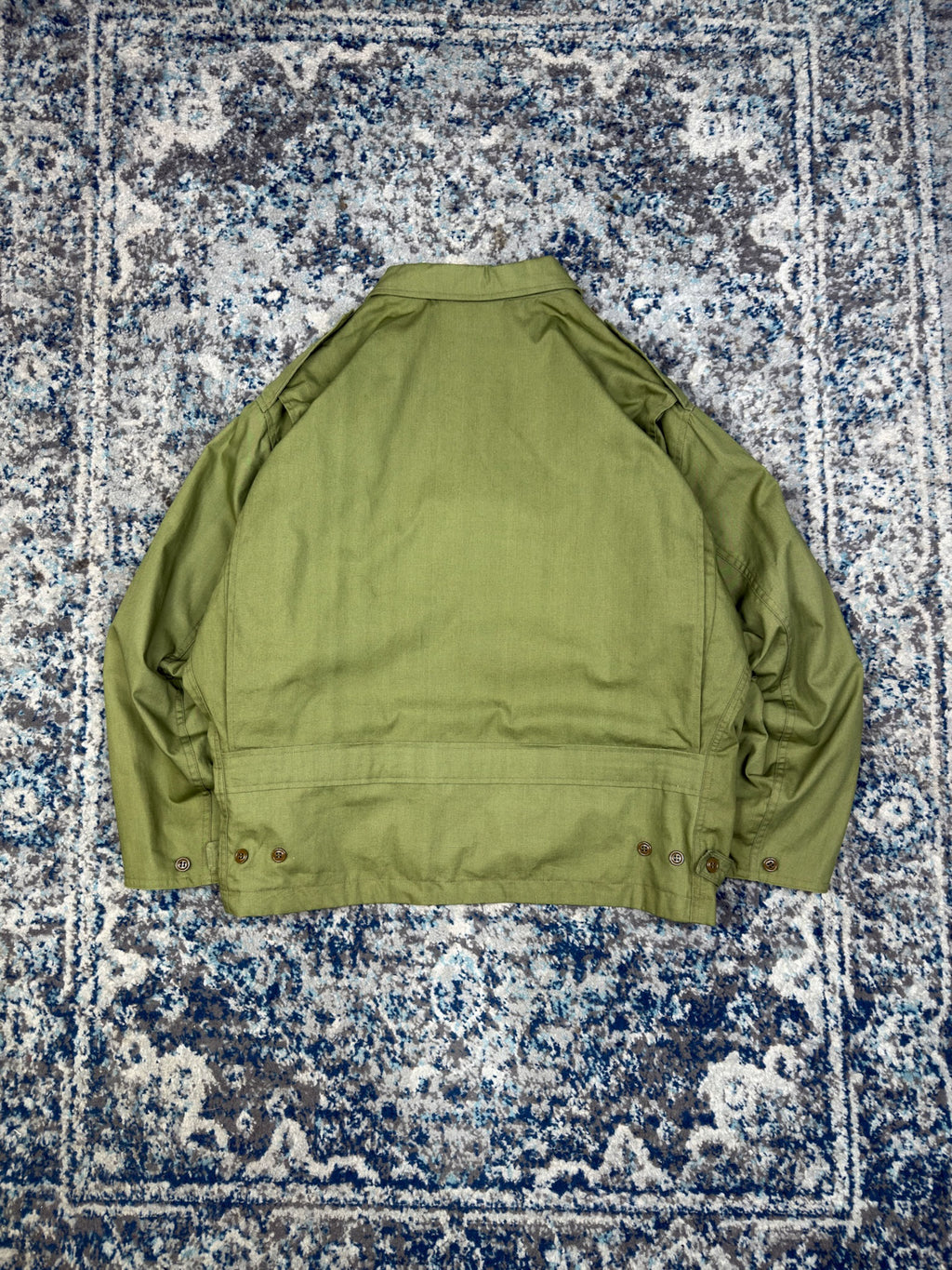 Vintage 90s USMC Stamped Logo Full Zip Military Reproduction Jacket Size XL