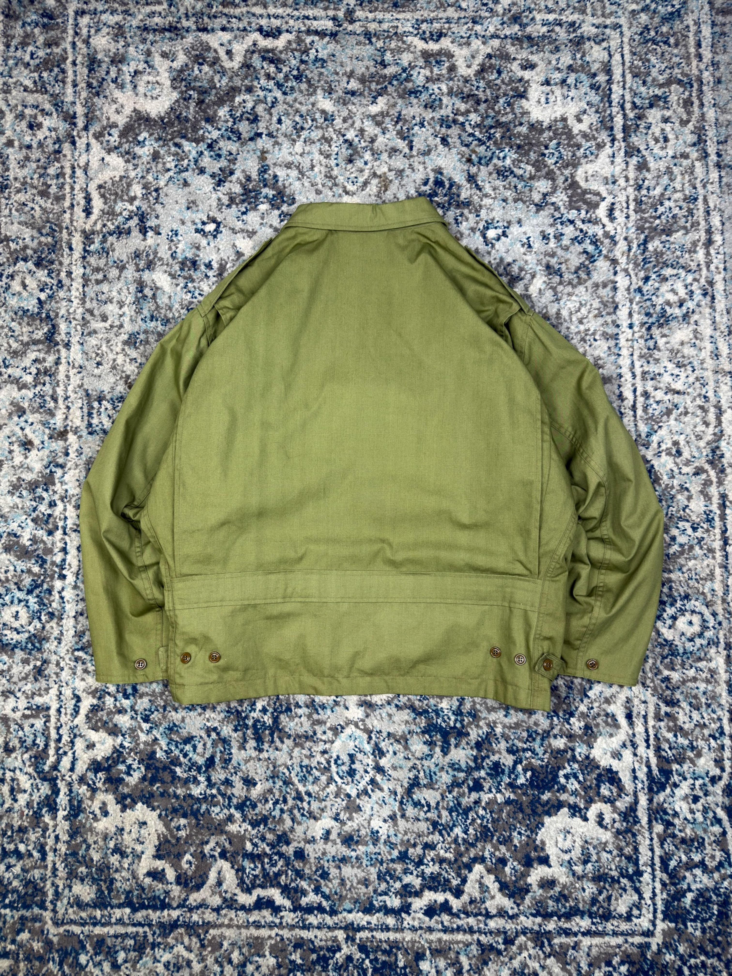 Vintage 90s USMC Stamped Logo Full Zip Military Reproduction Jacket Size XL