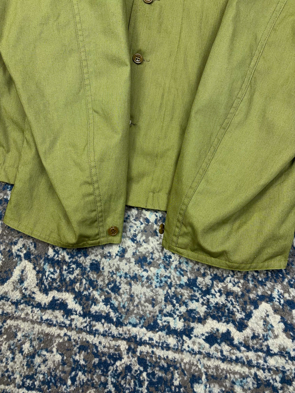 Vintage 90s USMC Stamped Logo Full Zip Military Reproduction Jacket Size XL
