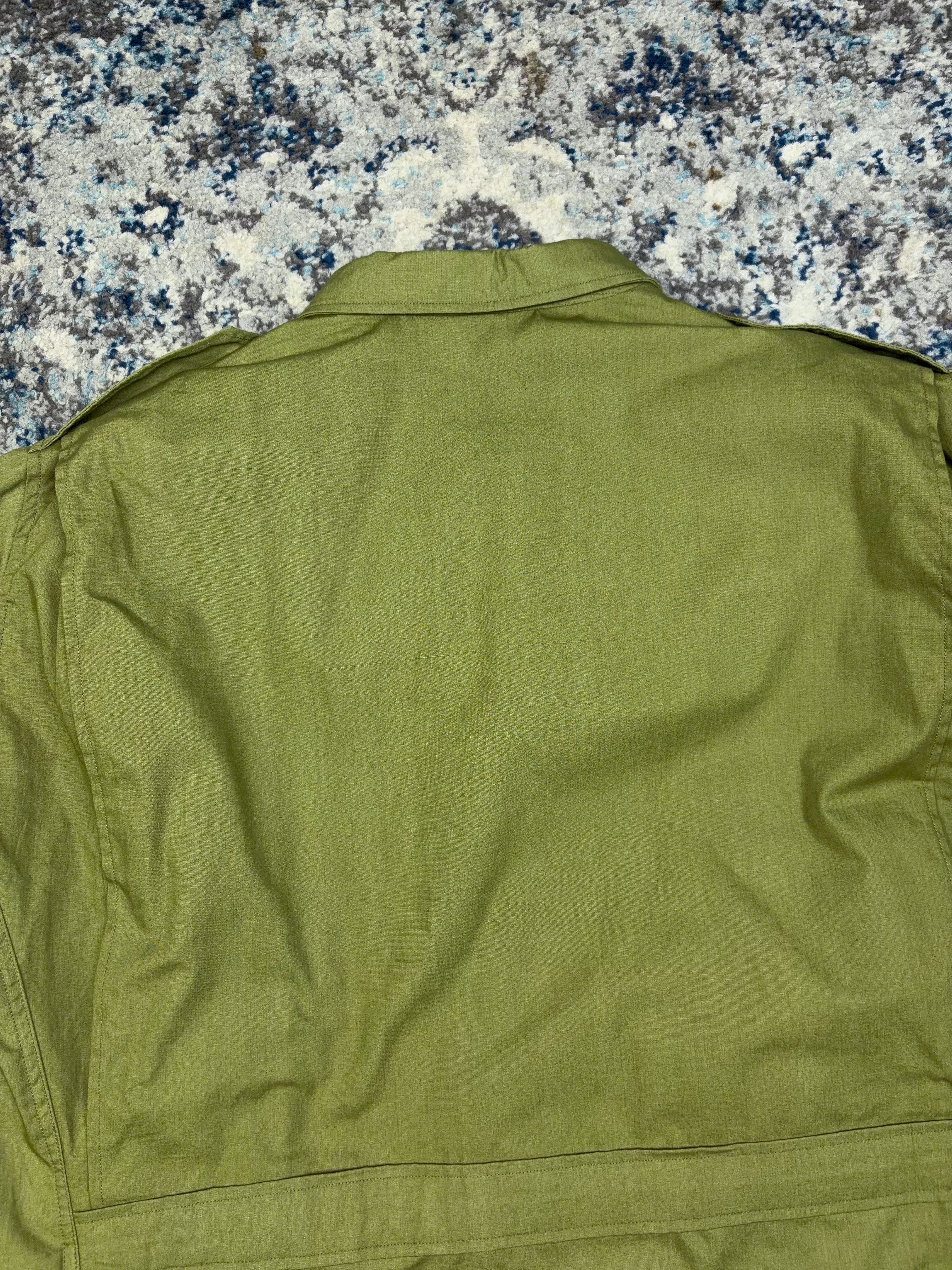 Vintage 90s USMC Stamped Logo Full Zip Military Reproduction Jacket Size XL