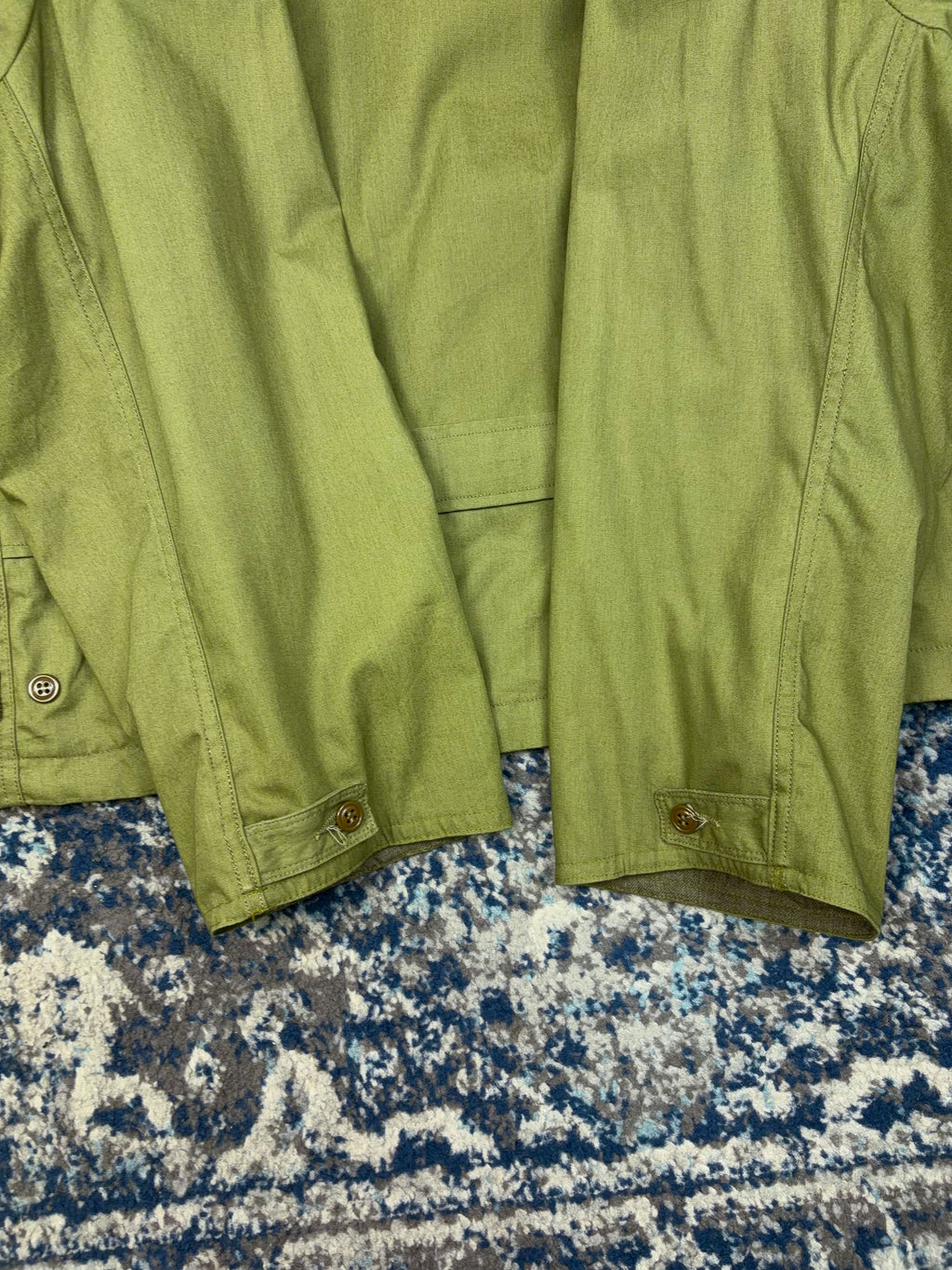 Vintage 90s USMC Stamped Logo Full Zip Military Reproduction Jacket Size XL