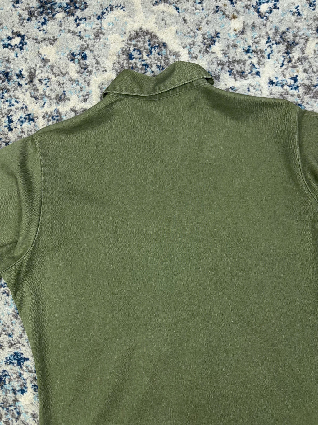 Vintage 60s OG-107 U.S. Airforce Military Fatigue Button Up Shirt Size Large