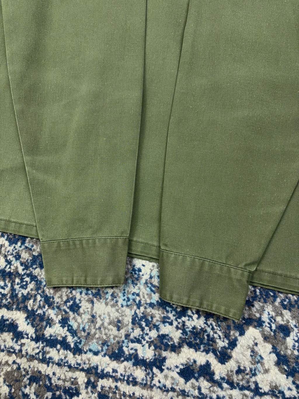 Vintage 60s OG-107 U.S. Airforce Military Fatigue Button Up Shirt Size Large