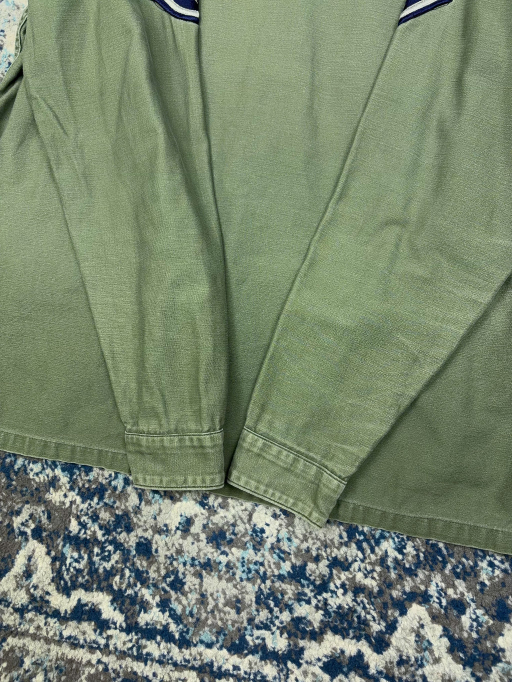 Vintage 60s/70s U.S. Airforce OG-107 Tactical Air Command Fatigue Button Up Shirt Size Large
