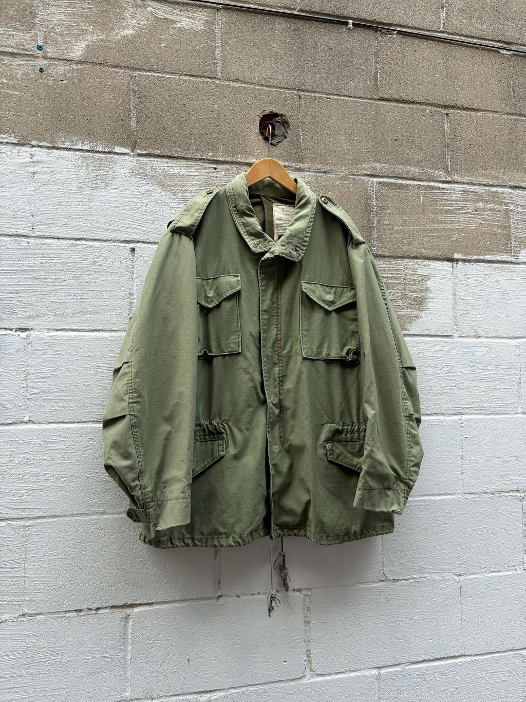 Vintage 70s U.S. Army M-65 Cold Weather Military Field Jacket Size Large