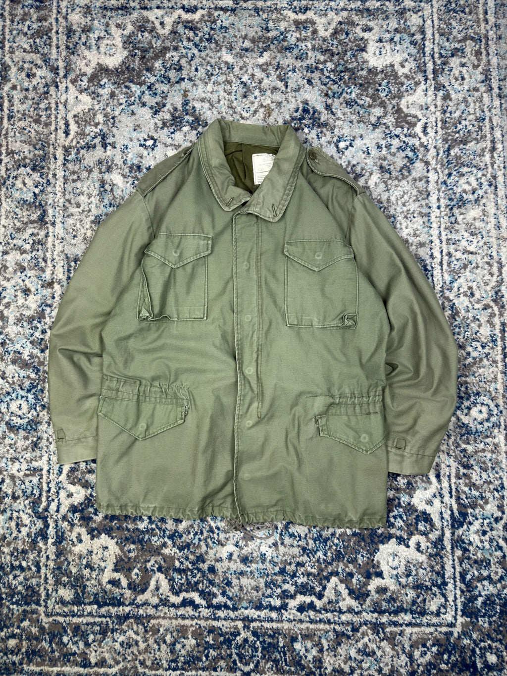 Vintage 70s U.S. Army M-65 Cold Weather Military Field Jacket Size Large