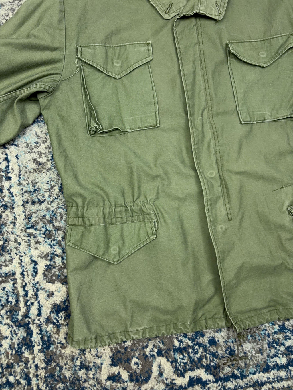 Vintage 70s U.S. Army M-65 Cold Weather Military Field Jacket Size Large