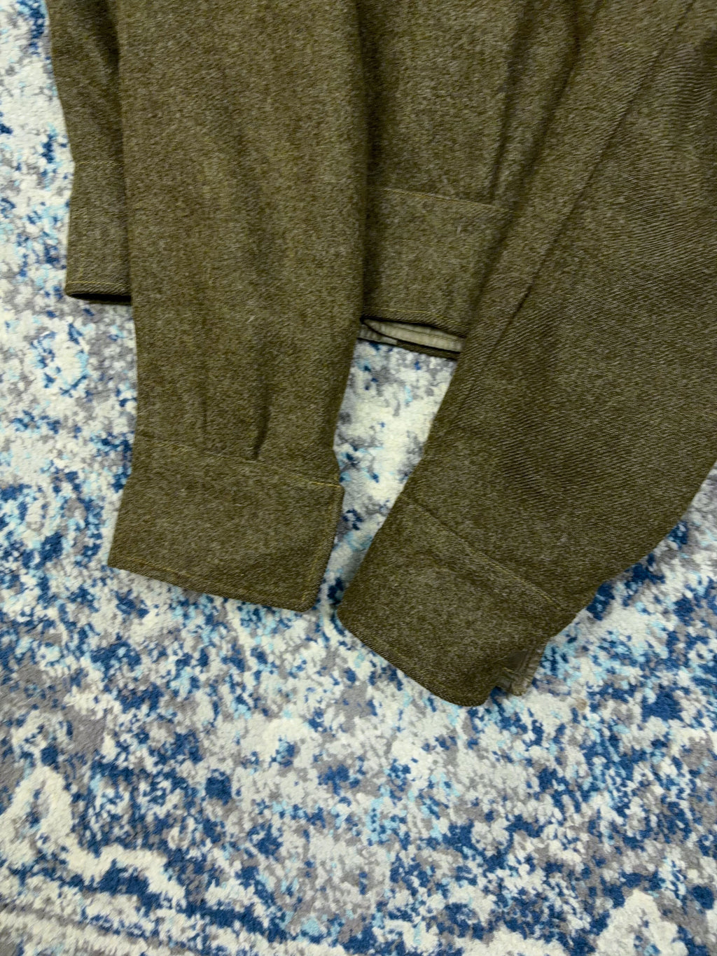 Vintage 1950s Commonwealth Wool Battledress Button Up Jacket Size Small