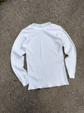Vintage Blank Waffle Thermal Long Sleeve T-Shirt Size Medium
