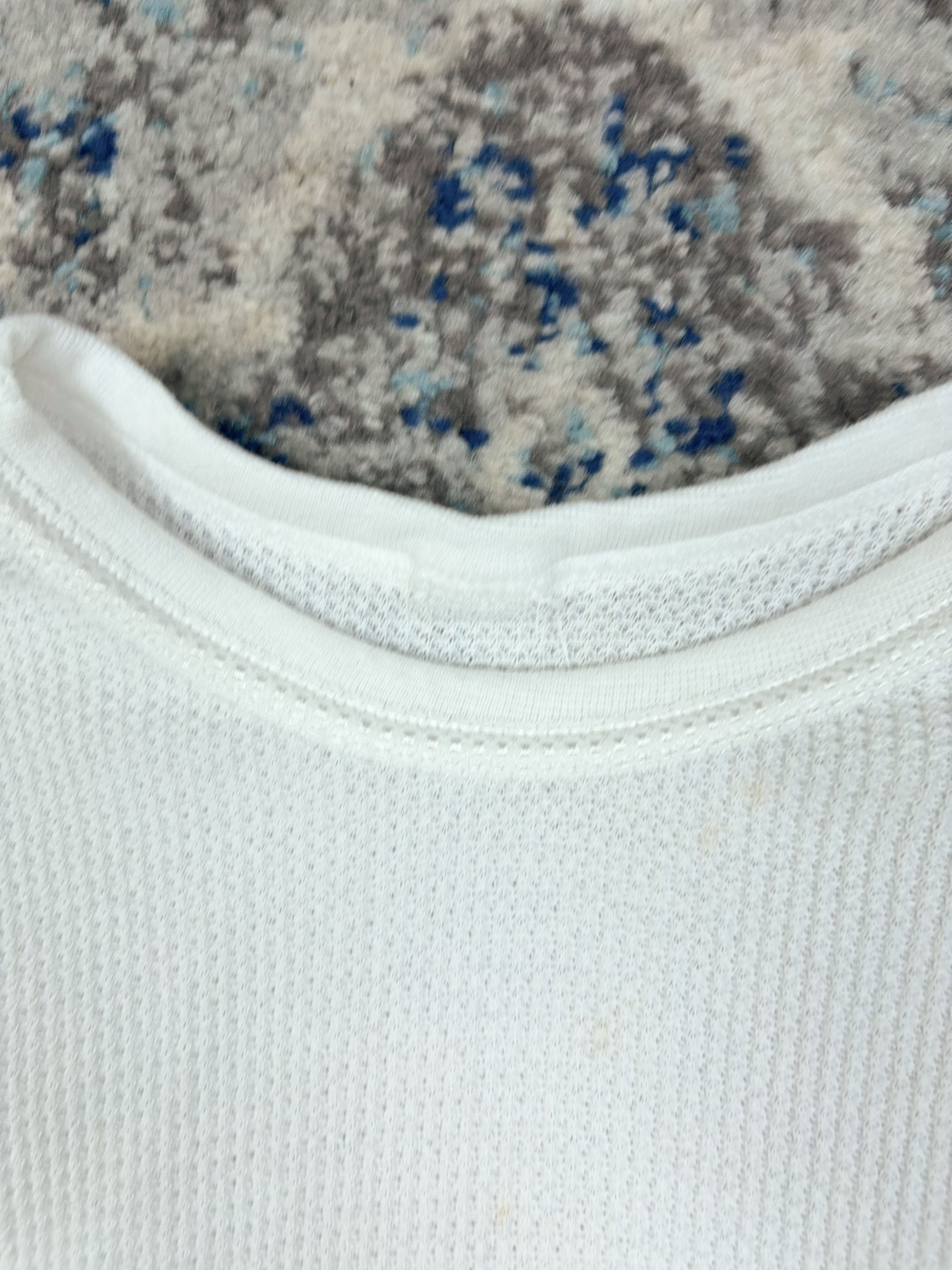 Vintage Blank Waffle Thermal Long Sleeve T-Shirt Size Medium