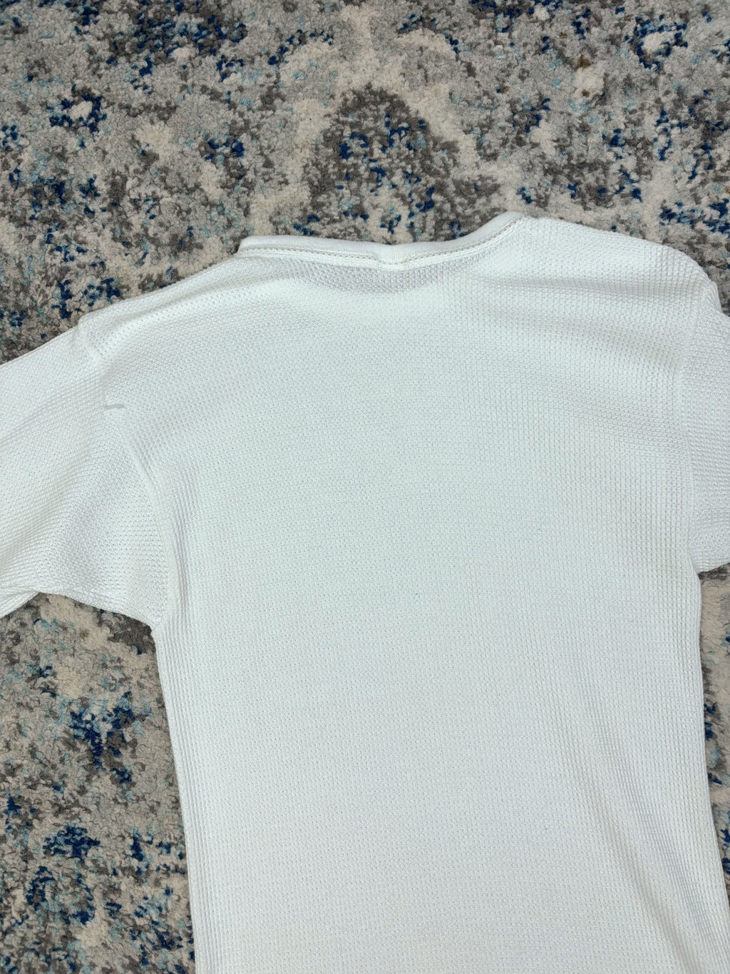Vintage Blank Waffle Thermal Long Sleeve T-Shirt Size Medium